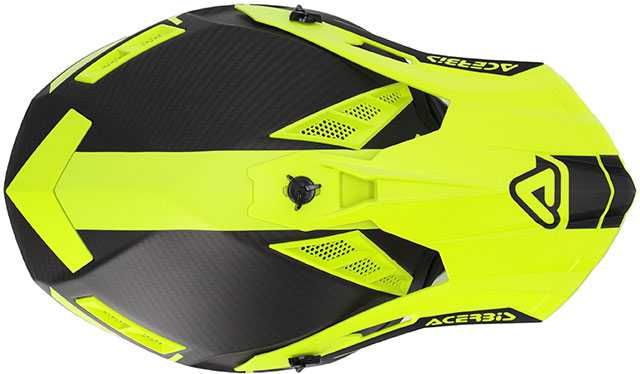 Acerbis Каска STEEL CARBON ORANGE/BLUE Мото Мотори Крос Ендуро АТВ