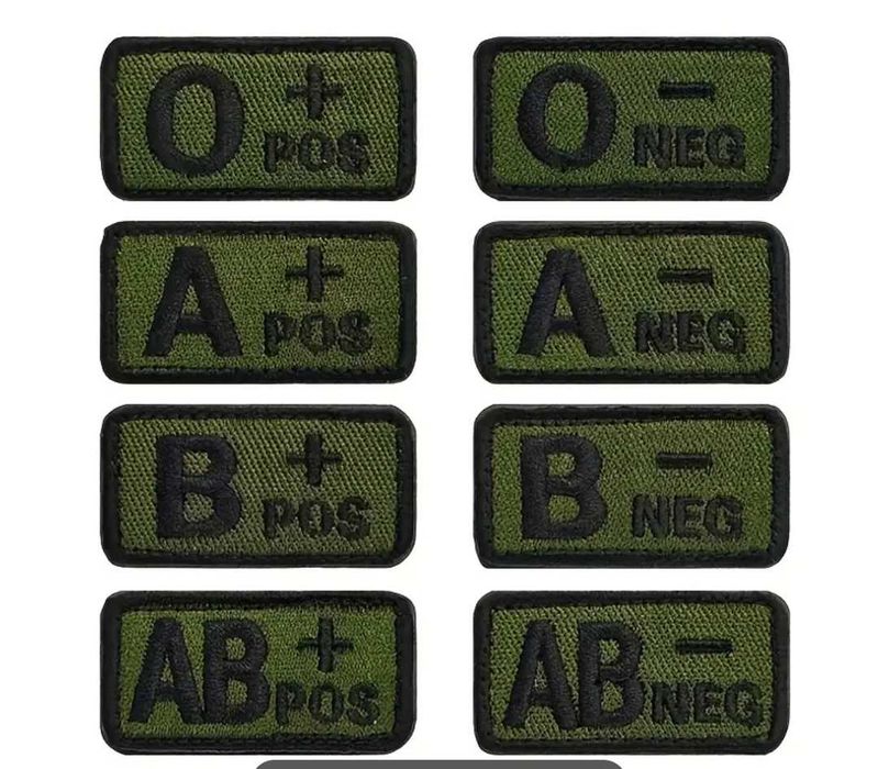 Зелени тактически пачове с кръвна група