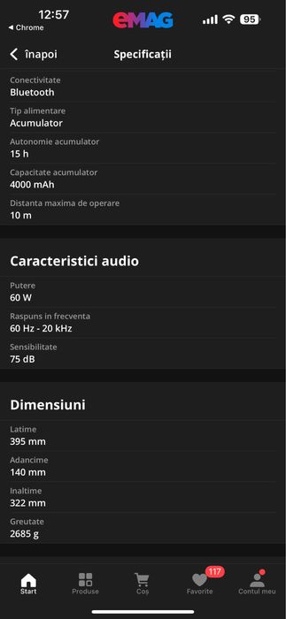 Vand doua boxe Polaroid P4 (Galben) in garantie aproape doi ani.