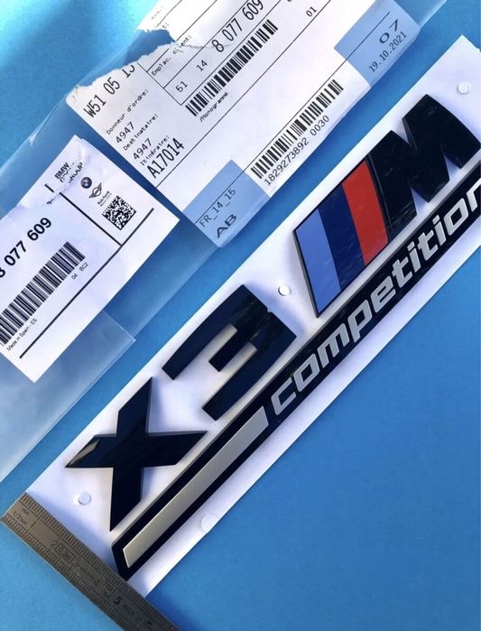 Emblema X3M Competition / Embleme auto BMW / Sticker Stema Sigla