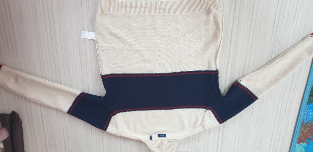 Gant  Wool Knit  / 2XL НОВО! ОРИГИНАЛ! Мъжко Вълнено Поло - Пуловер!