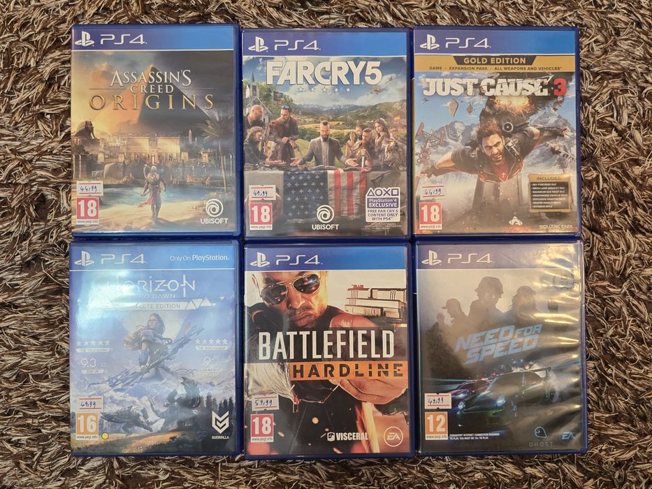 PS4 Slim 1 TB cu 2 controllere si 6 jocuri ( PlayStation 4 Slim )