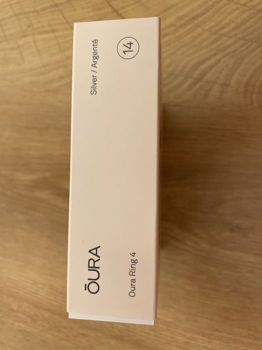 Oura Ring 4 Silver, size 14