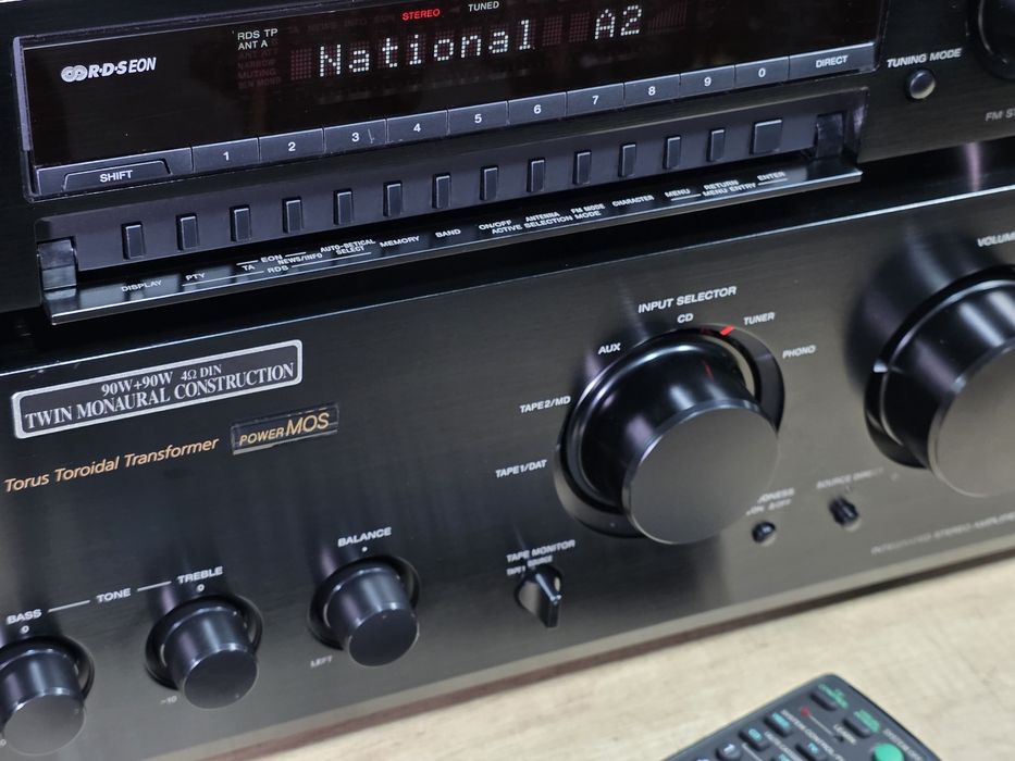 Sistem audio SONY QS, amplificator TA-FB720 QS, radio tuner  ST-SB920 QS, telecomanda, hifi retro,  impecabile