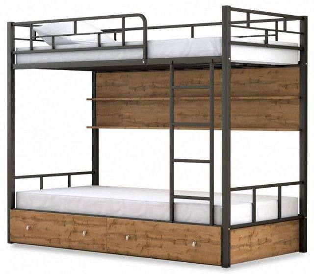Двухъярусная кровать Loft krovat темир крават metal kalavat Kanada