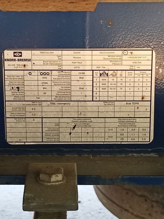 Прицеп Wielton SAF мост 2017 MEGA