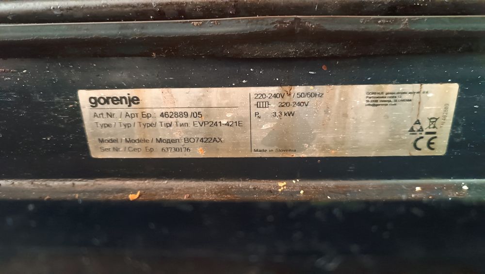 Фурна за вграждане Gorenje