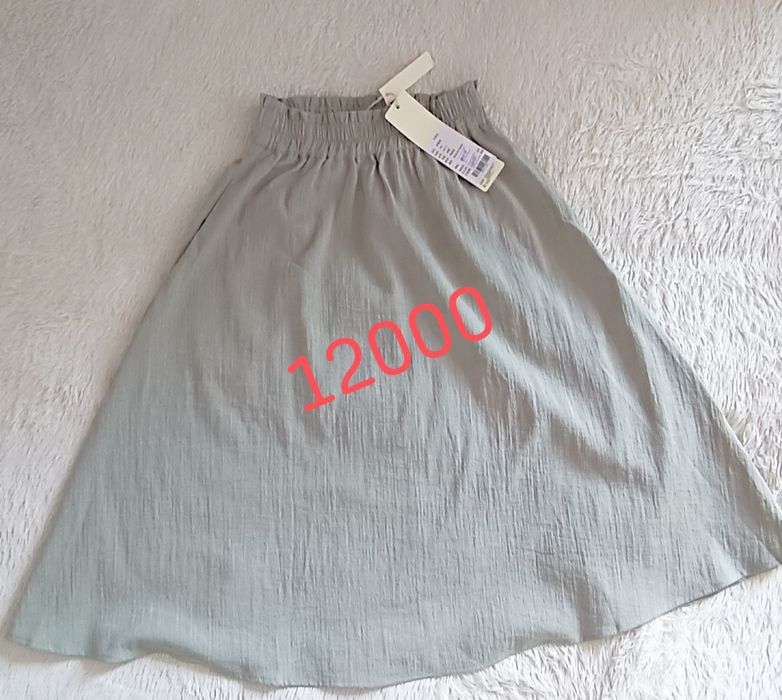 Юбки лен  , плисерованная