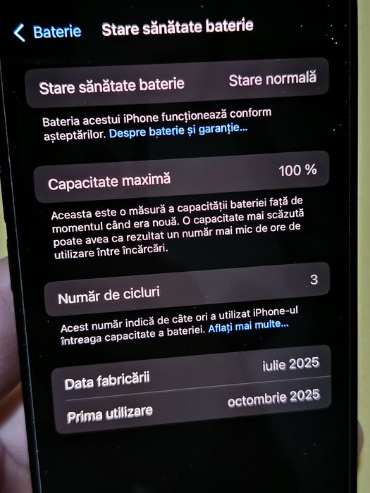 iPhone 16e negru 256 GB liber de rețea