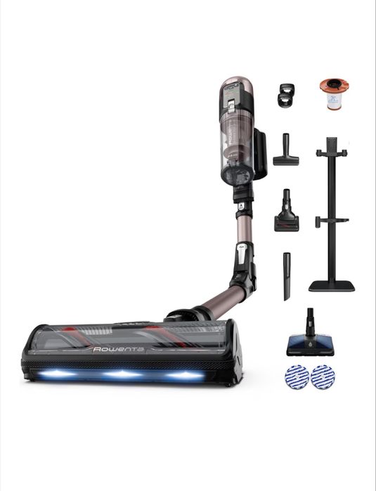 Aspirator vertical cu spalare ca NOU Rowenta X-Force Flex 16.60 Aqua RH9CD9E0 cu mop, 780W, autonomie 120 min,