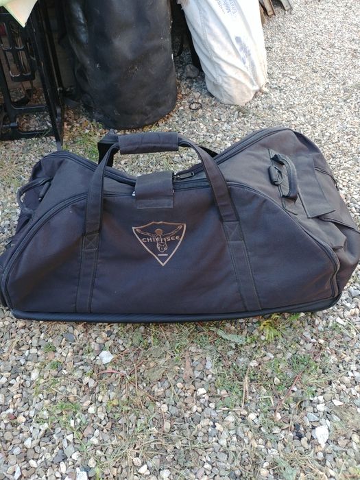 Sacou piele+ pantalon piere cardin si geanta mare voiaj