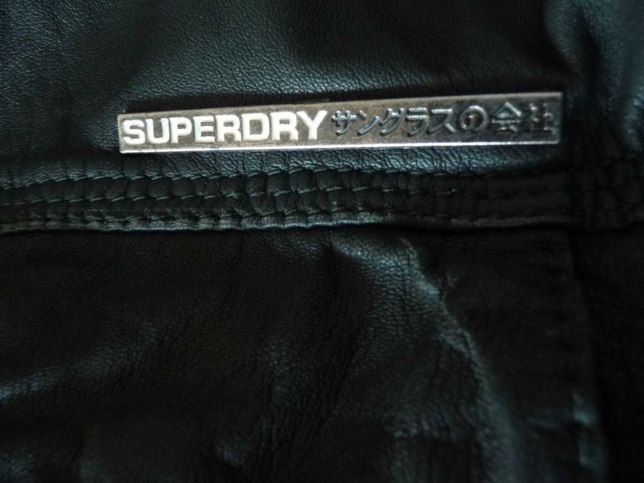 Superdry мъжко кожено яке moto Suzuki мото Супер драй Сузуки Спешно