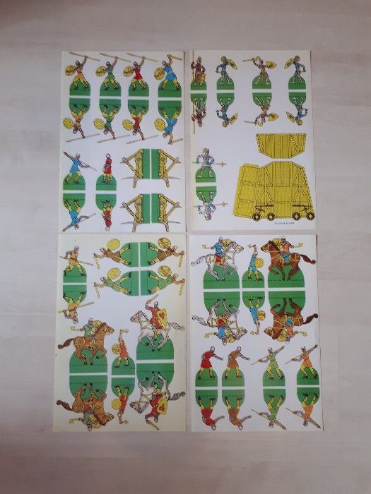 Детска образователна игра изрежи залепи и играй с рицарите