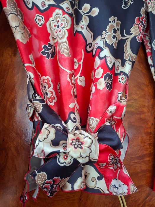 Bluza satinata stil asiatic