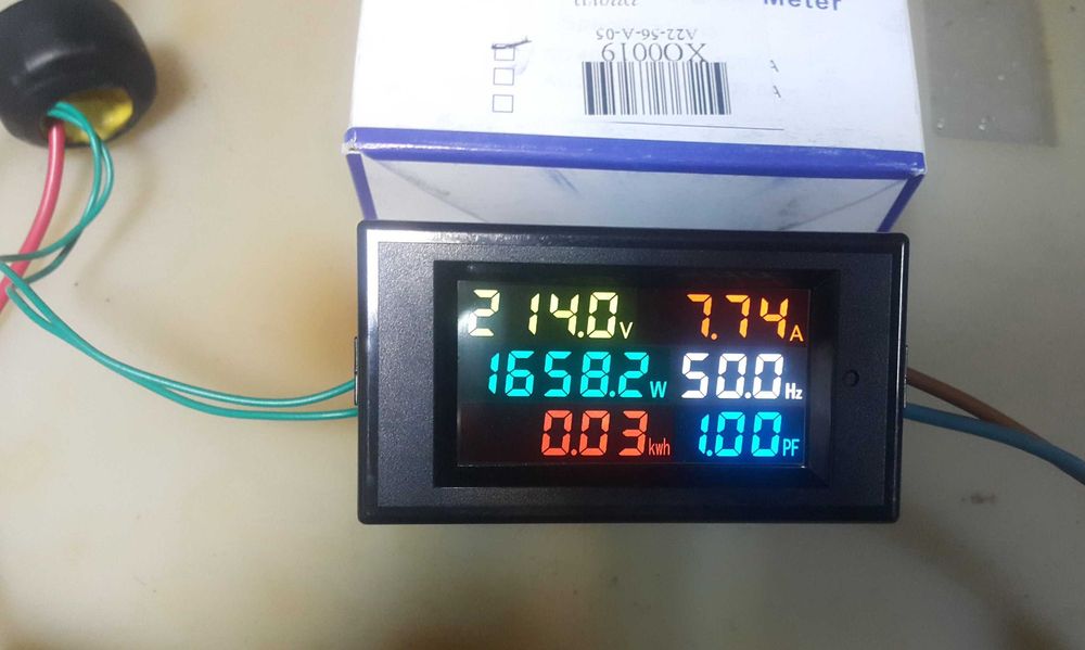 Електромер , волтметър , амперметър , ватметър цветен дисплей