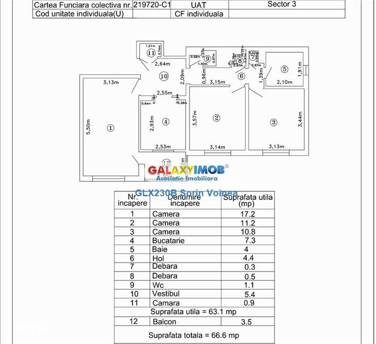 Apartament 3 camere Nicolae Grigorescu bloc''84 decomandat 2bai metrou