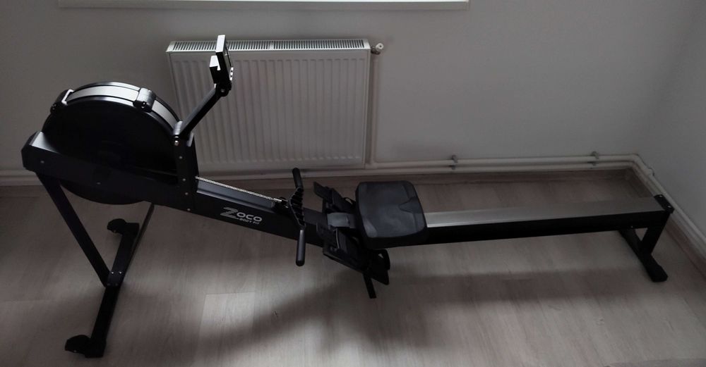 Aparat de vaslit, Zoco Body Fit® Air Rower, Pliabil, Ecran LCD,