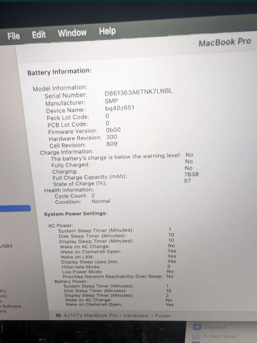 Apple MACBOOK PRO 16 2019 I7 32GB 1TB RX 5500M 8GB