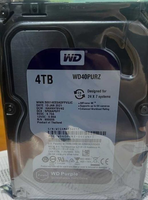 HDD Western Digital 500 GB / 4 TB