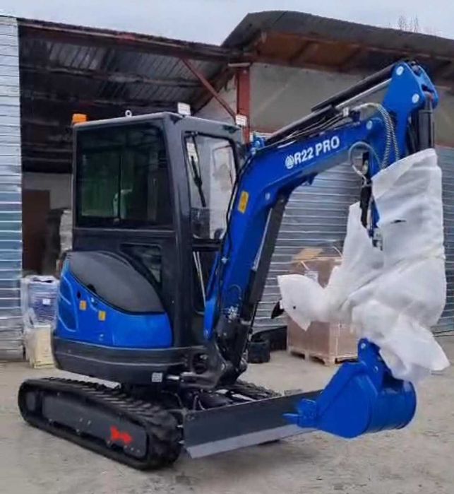 Miniexcavator RIPPA R22 PRO, nou, motor Kubota D1105, 3 cupe