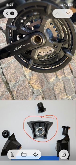 Surub Shimano 3 viteze Deore XT
