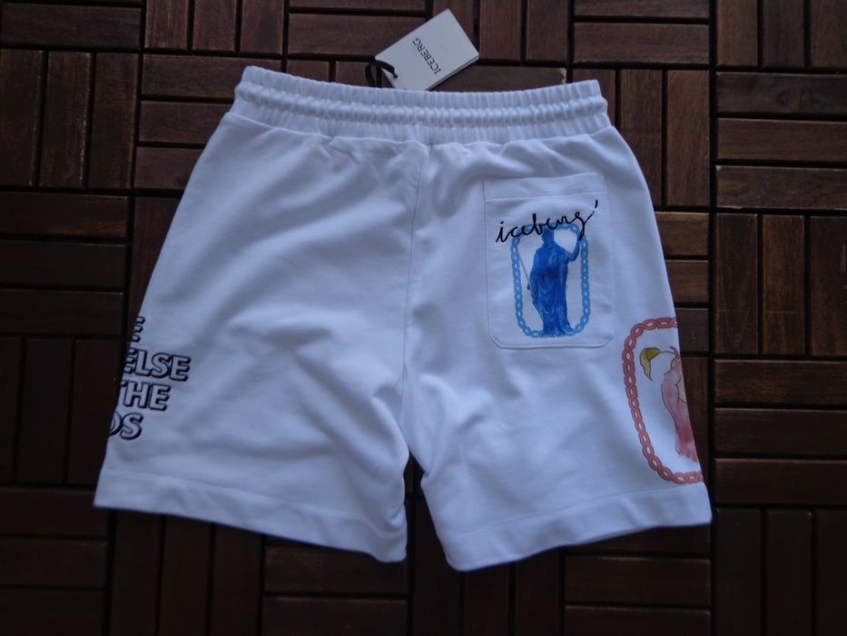 Мъжки къси панталони ICEBERG logo print