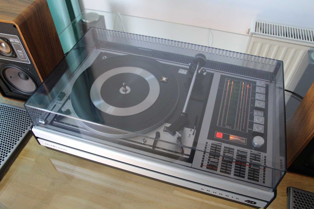 Grundig Studio 1600 pick-up Dual 1214 cu doza noua AT3600L complet revizuit si boxe Grundig compact box 250A