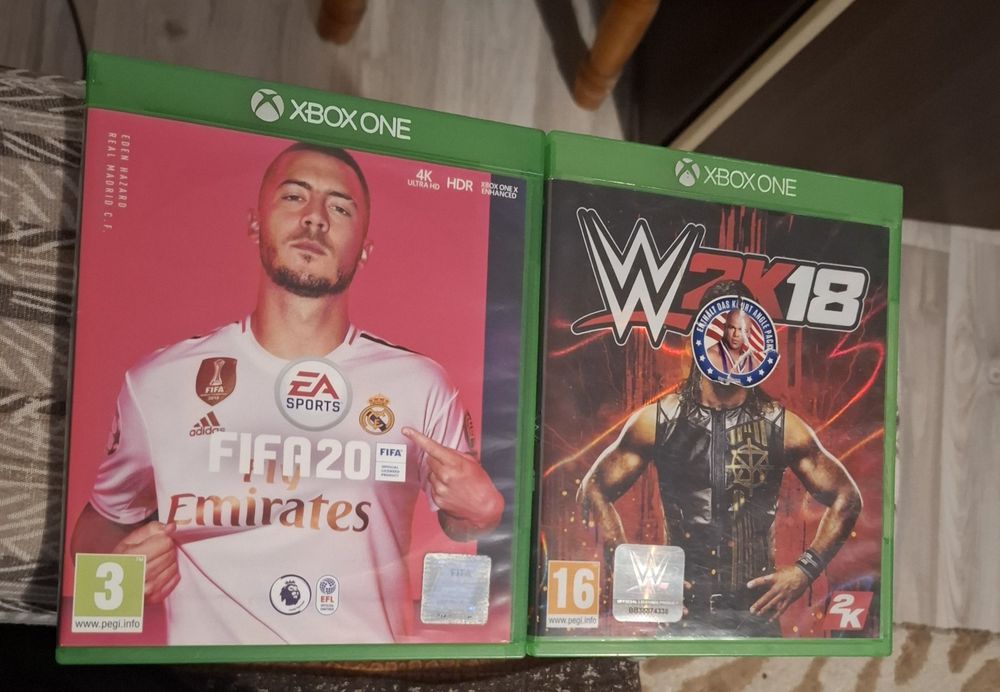 Xbox one Fifa 20 & WWE 2k18