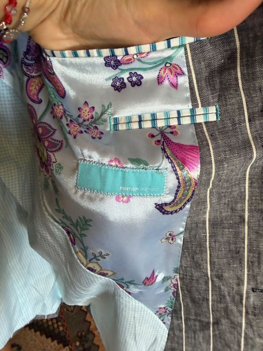 Мъжко  ленено ленено сако British Indigo, размер L/XL