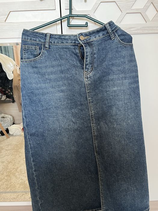 Джинсовые юбка,36размер новыйй киілмеген