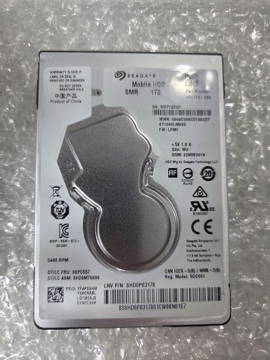 Жессткий диск ноутбука 1тб