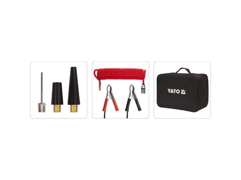 Компресор за гуми с LED светлина, YATO, YT 73462, 250 W