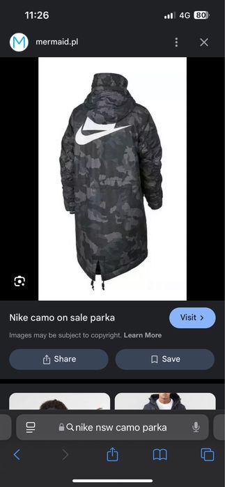 Nike яке NSW parka camo parka
