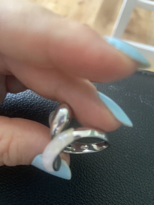 Сребърни пръстен и обеци с ествествен камък - розов кварц/лунен камък