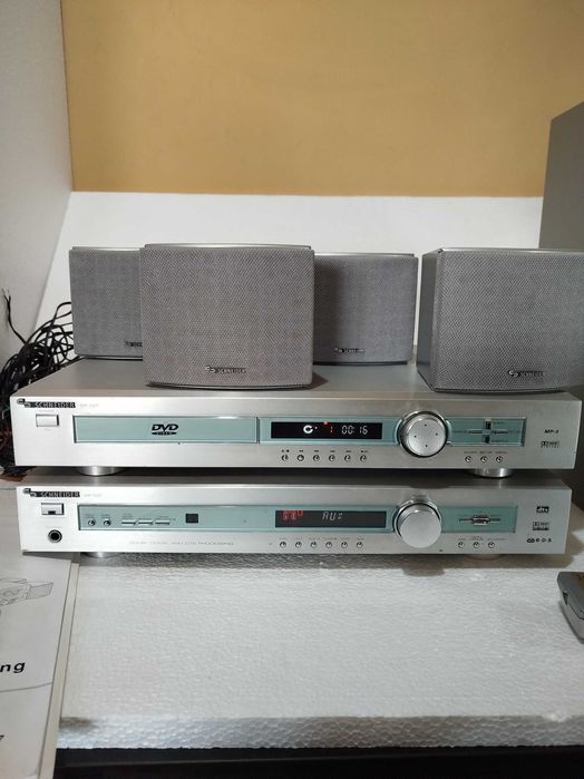 Sistem 5.1 Activ Schneider, cu amplificator si telecomenzi!  Defect!