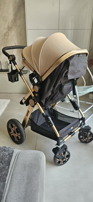 Бебешка и детска количка със сенник и две положения на коша