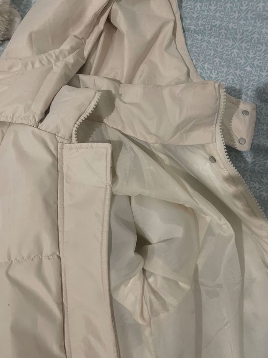 Бяло дълго яке универсален размер