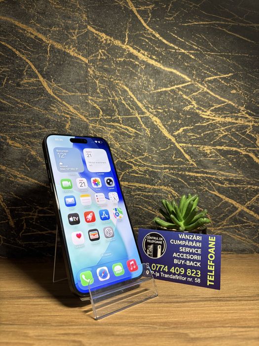 Iphone 15 Pro Max/512 GB/Garantie 2Ani Centrul de Telefoane/Rate