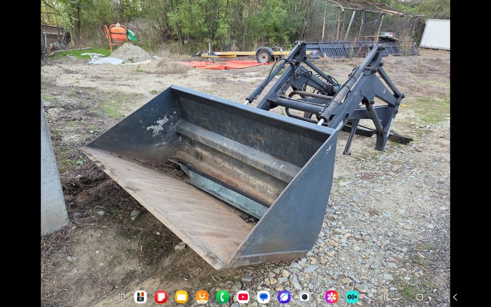 Încărcător frontal tractor fiat cupa și lame stivuitor incarcator