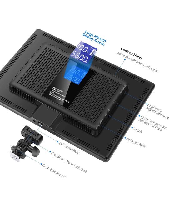 Проф. диодно осветление. + батерии. Фото. Видео. Грим. подкаст. влог