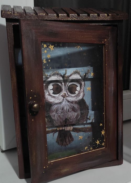 Ключница, ручная роспись