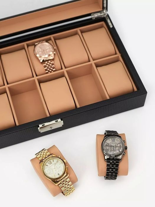 Шкатулка для часов Carbon Fiber Leather Watch Вох 12