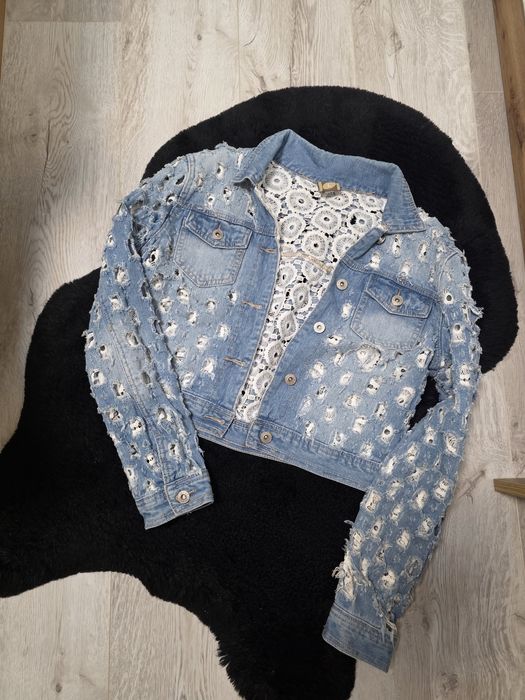 Дамско дънково яке