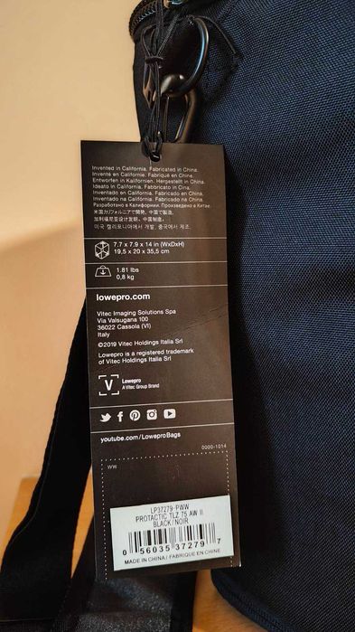 Нова чанта Lowepro ProTactic TLZ 75 AW II