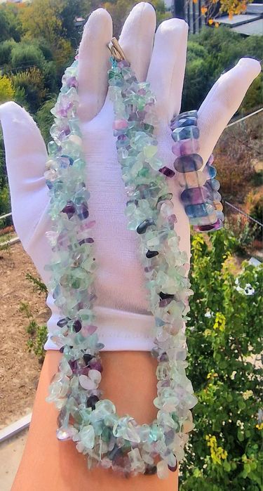 Бусы  Флюорит...