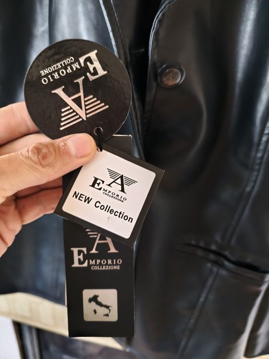 Geaca piele Emporio Armani