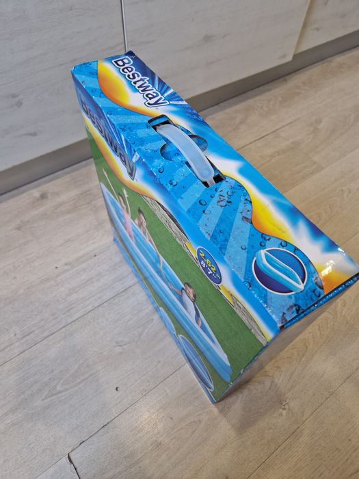 Надуваем правоъгален басейн Bestway 262 х 175 х 51 см