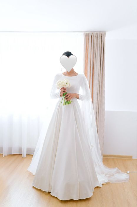 Rochie mireasa - croiala A line, stil timeless, printesa