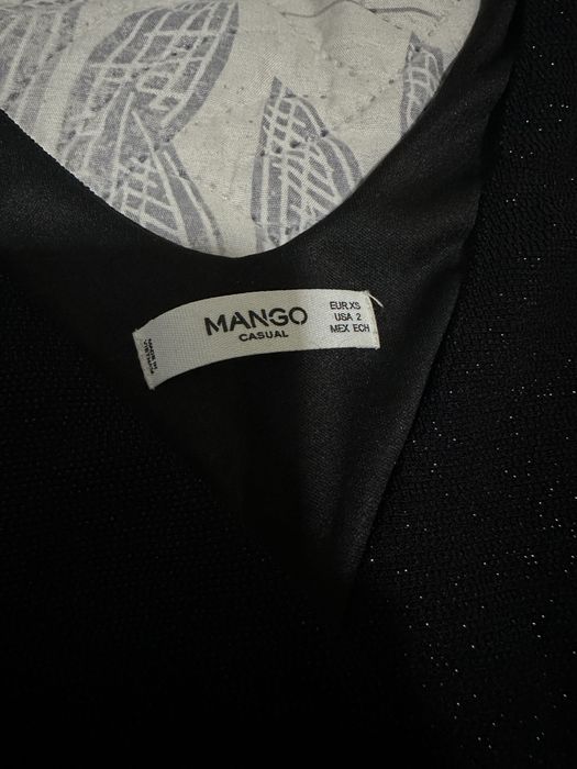 блестящее мини платье mango
