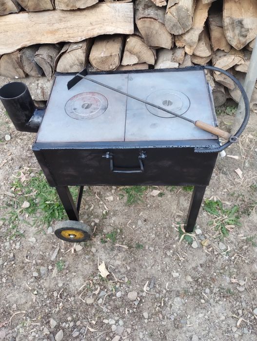 Sobe robuste,plită fontă,dotate cu rotii